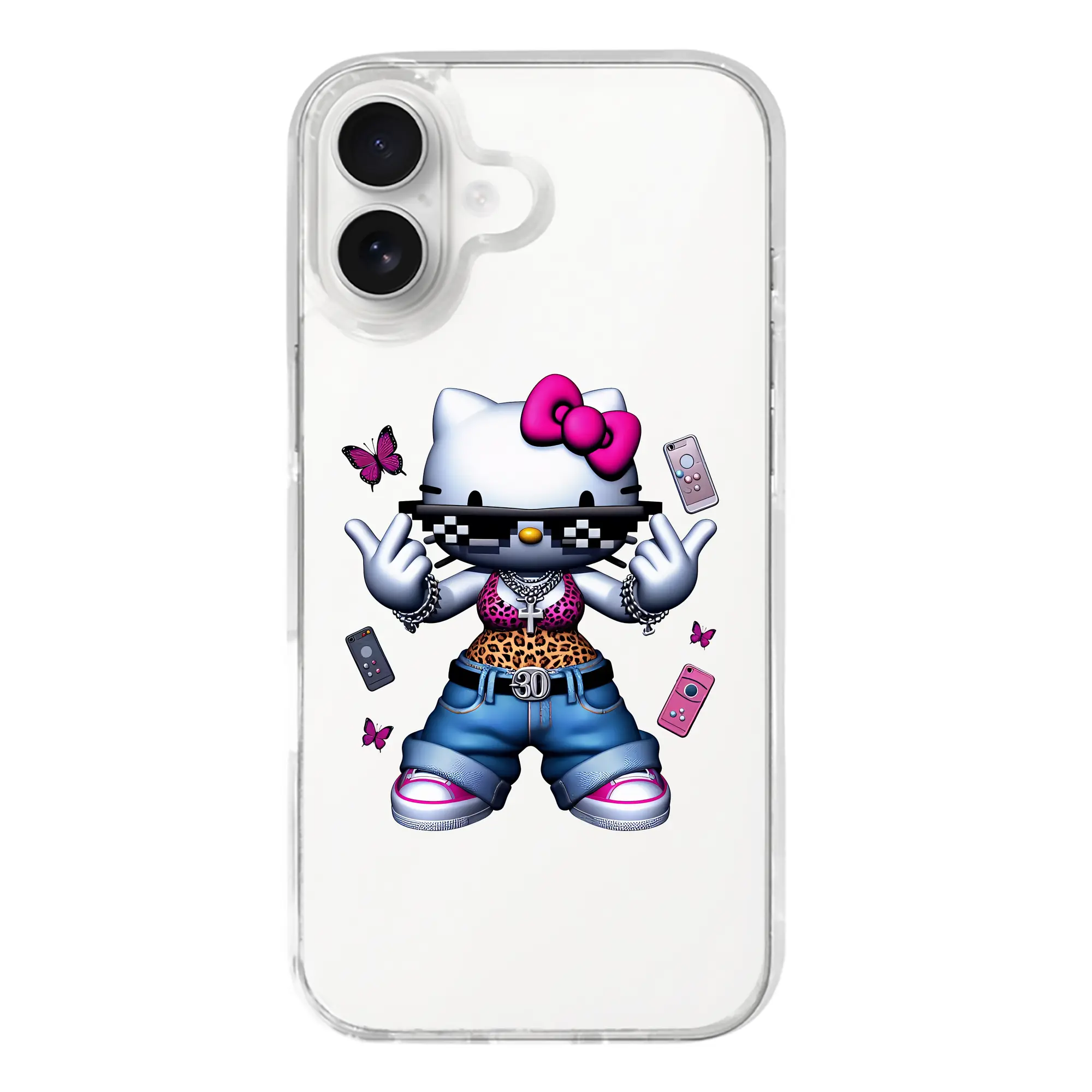 サンリオ グッズ,ハローキティ - iPhone 17シリーズ 透明スマホケース – 薄型・耐衝撃・精密フィット保護カバー